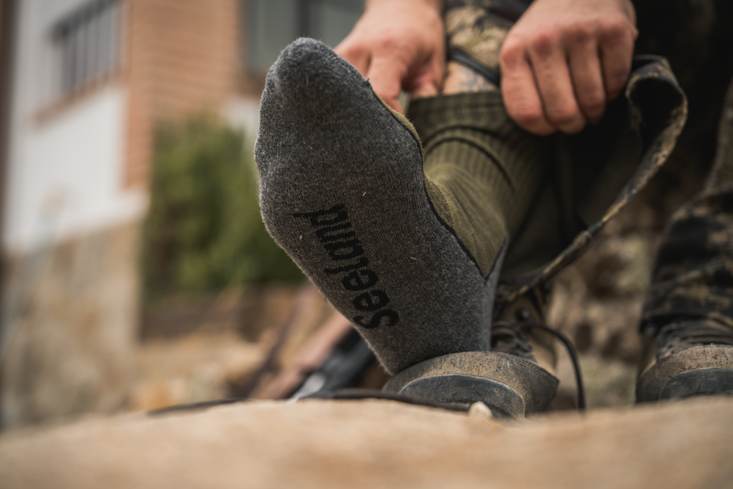 Feldsocken – 3er-Pack Kieferngrün/Dunkelgrau – Seeland
