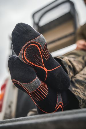 Field Coolmax-Socken - 2er-Pack Schwarz/Dunkelgrau - Seeland