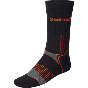 Field Coolmax-Socken - 2er-Pack Schwarz/Dunkelgrau - Seeland