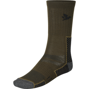 Field Merino-Socken - 2Pack Pine Green/Military Olive - Seeland