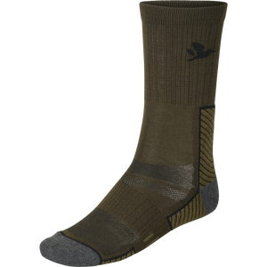 Field Merino-Socken - 2Pack Pine Green/Military Olive - Seeland