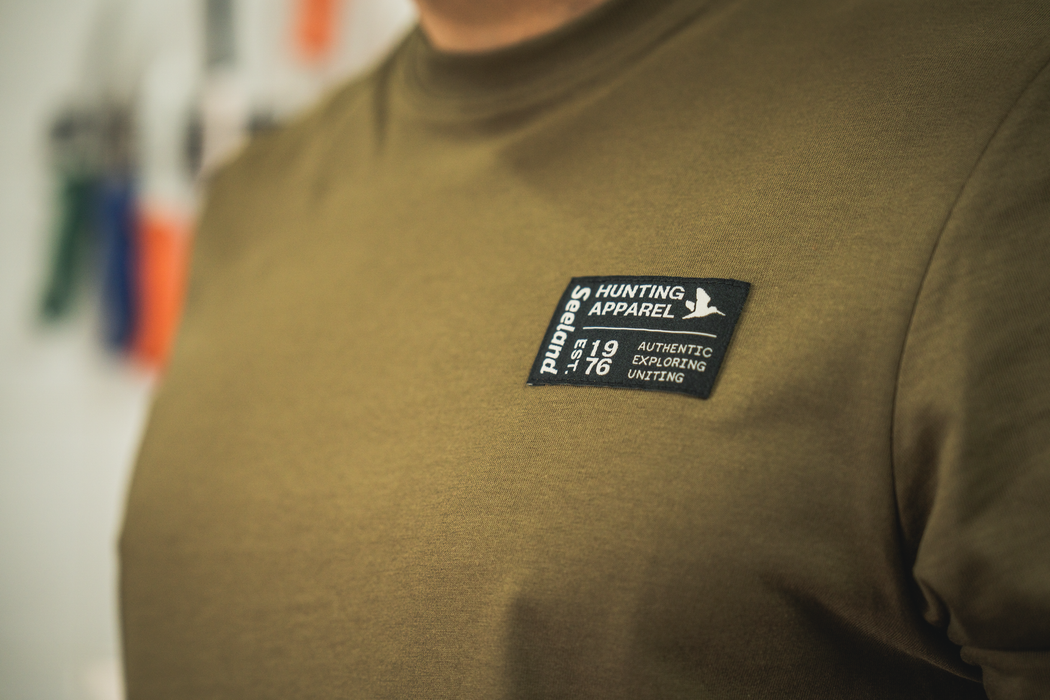Gestricktes T-Shirt Military Olive - Seeland