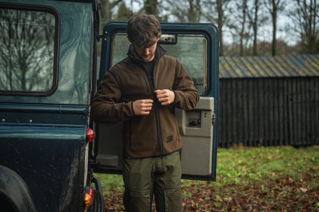 Rogue Wendefleece einfarbig – Grizzly Brown/Demitasse brown – Seeland