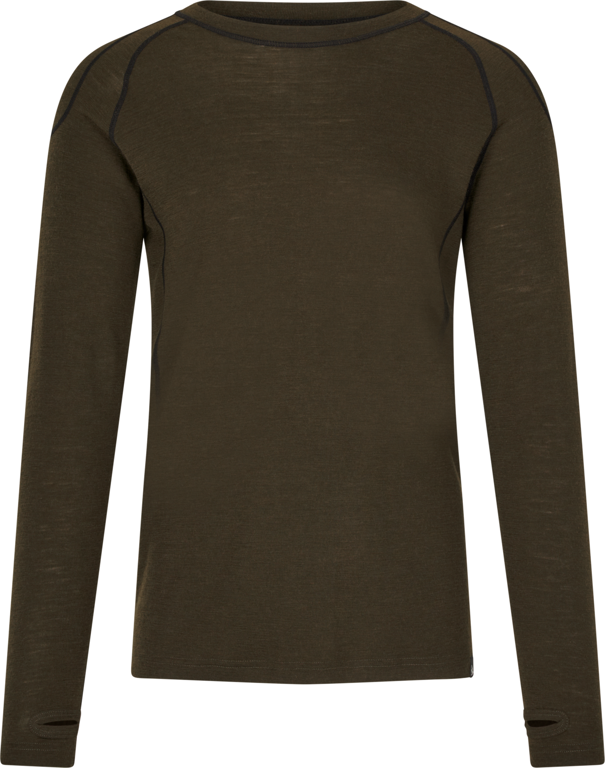 One Hundred Langarmshirt – Pine green – Seeland