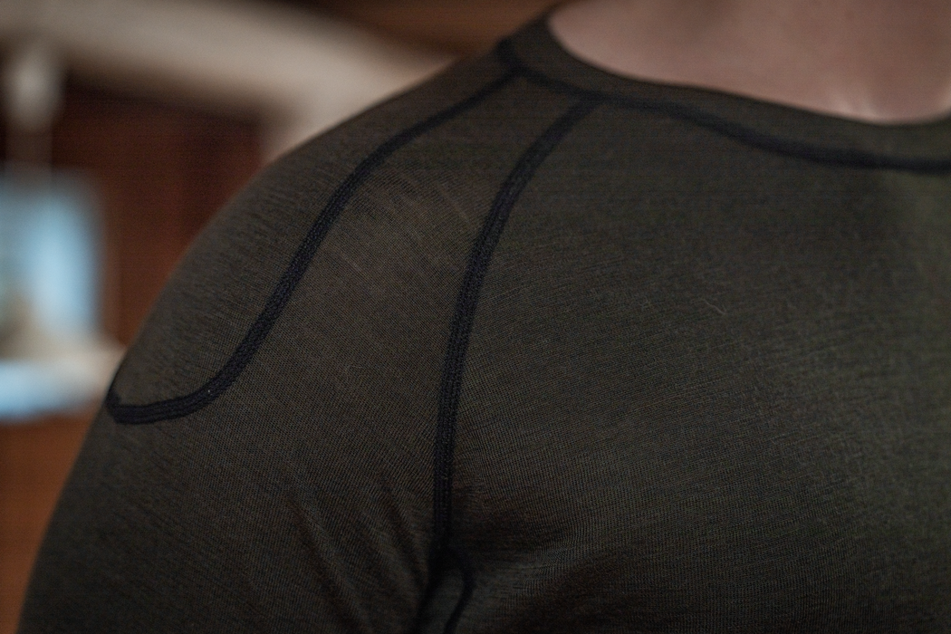 One Hundred Langarmshirt – Pine green – Seeland