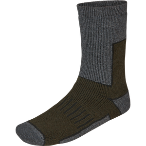 Feld Thermosocken 2er-Pack Pine Green Melange/Grau Melange