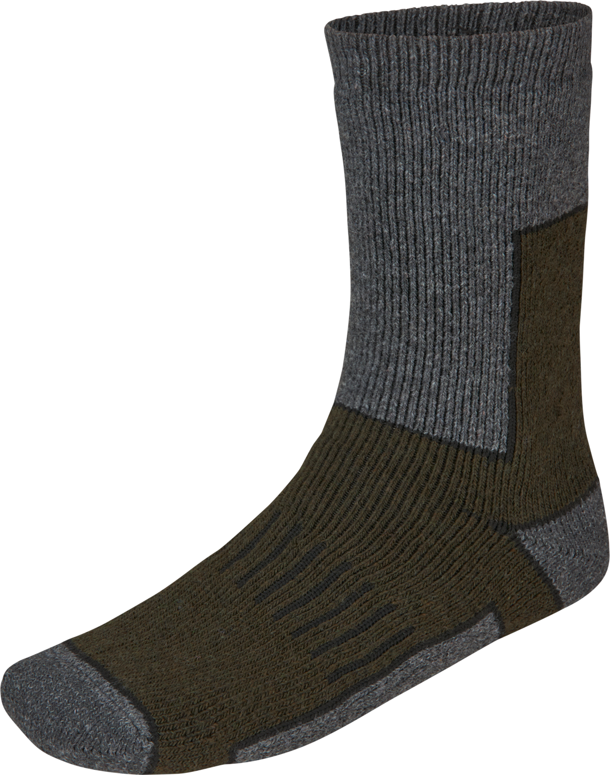 Field Thermo Socken - 2Pack - Pine Green Melange/Grey Melange – Seeland