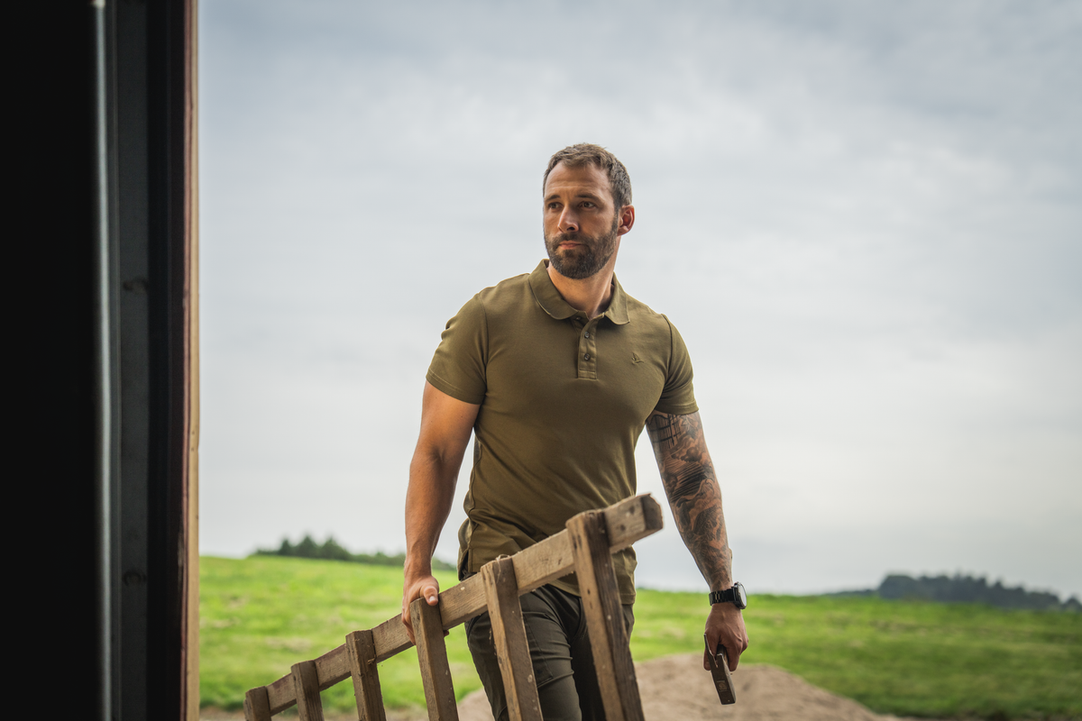 Pembroke Polo-T-Shirt - Military Olive – Seeland