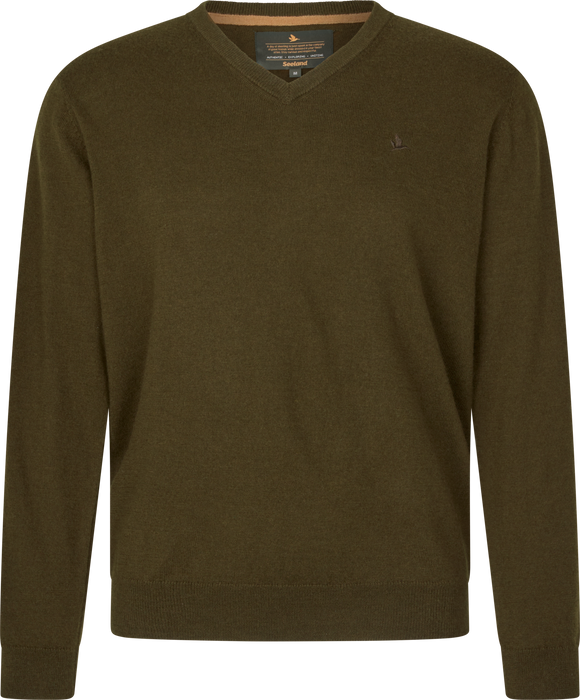Pullover mit V-Ausschnitt – Light Pine – Seeland