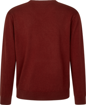 Pine V-Ausschnitt Pullover – Merlot – Seeland