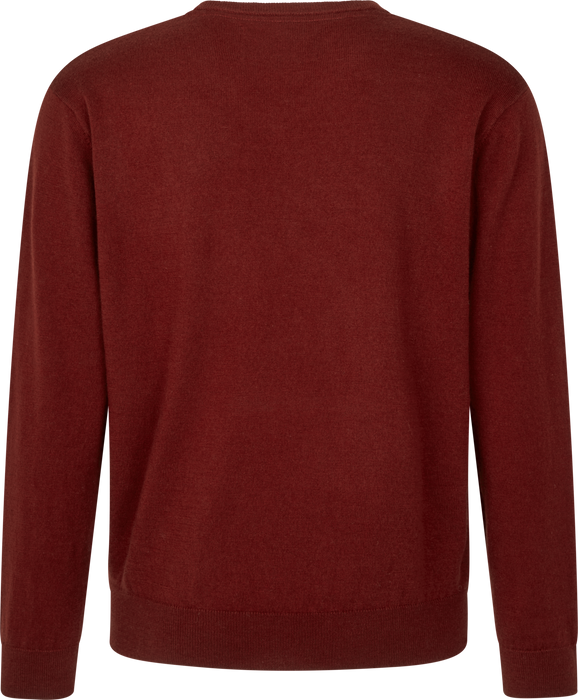 Pine V-Ausschnitt Pullover – Merlot – Seeland