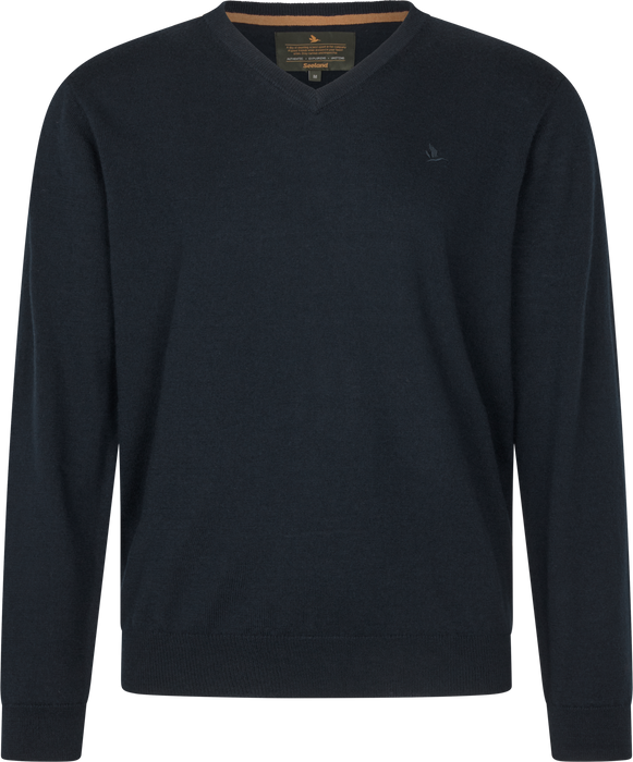 V-Ausschnitt Pullover Dark Sapphire – Seeland