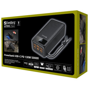 Powerbank USB-C PD 130W 50000 - Sandberg