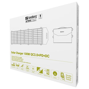 Solar-Ladegerät 100W QC3.0+PD+DC - Sandberg