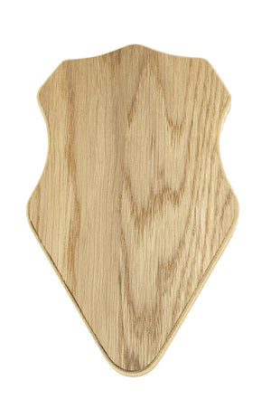 Trophäenschild Bock Helle Eiche - 18 x 11