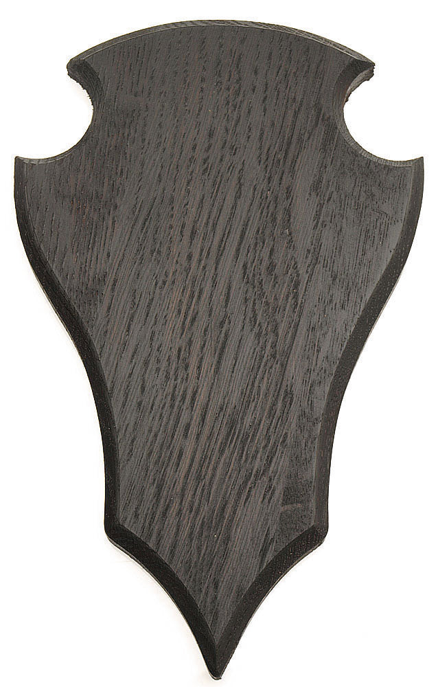 Trophäenschild für großen Bock Dunkle Eiche - 23x14 Dansk