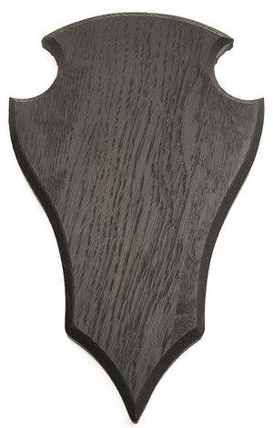 Trophäenschild für großen Bock Dunkle Eiche - 23x14 Dansk