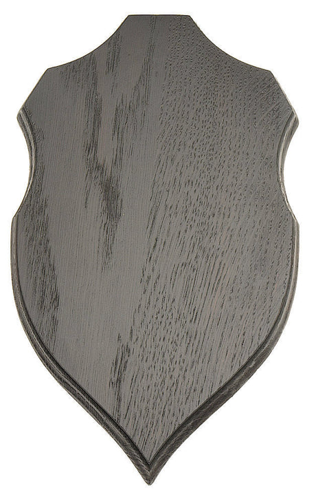 Trophäenplatte Rehbock Dunkle Eiche - 21,5 x 12,5