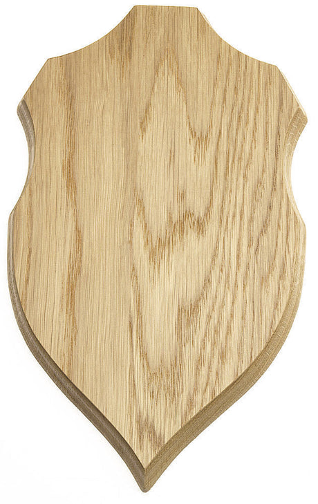 Trophäenplatte Rehbock Helle Eiche - 21,5 x 12,5