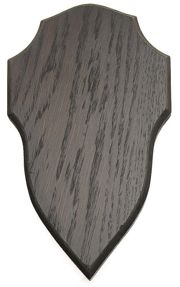 Trophäenschild Rehbock Dunkle Eiche - 22,5 x 13,5 Kieferausfräsung