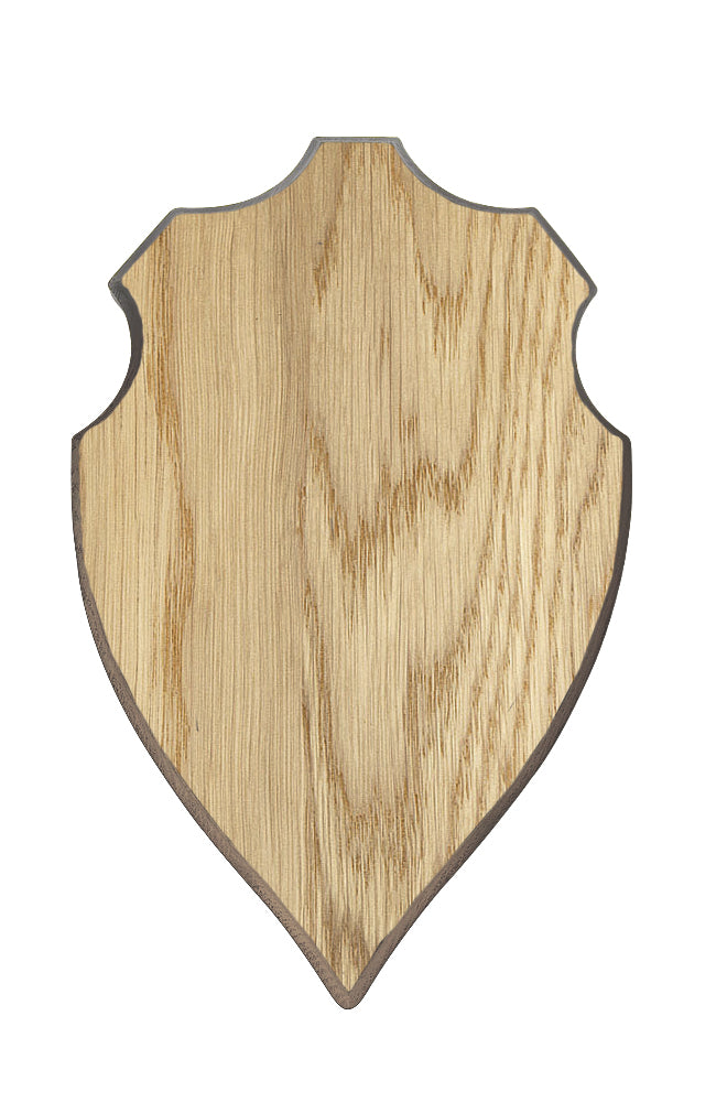 Geweihplatte Hirsch - groß Helle Eiche 45,0 x 26,2 cm