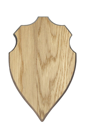 Geweihplatte Hirsch - groß Helle Eiche 45,0 x 26,2 cm