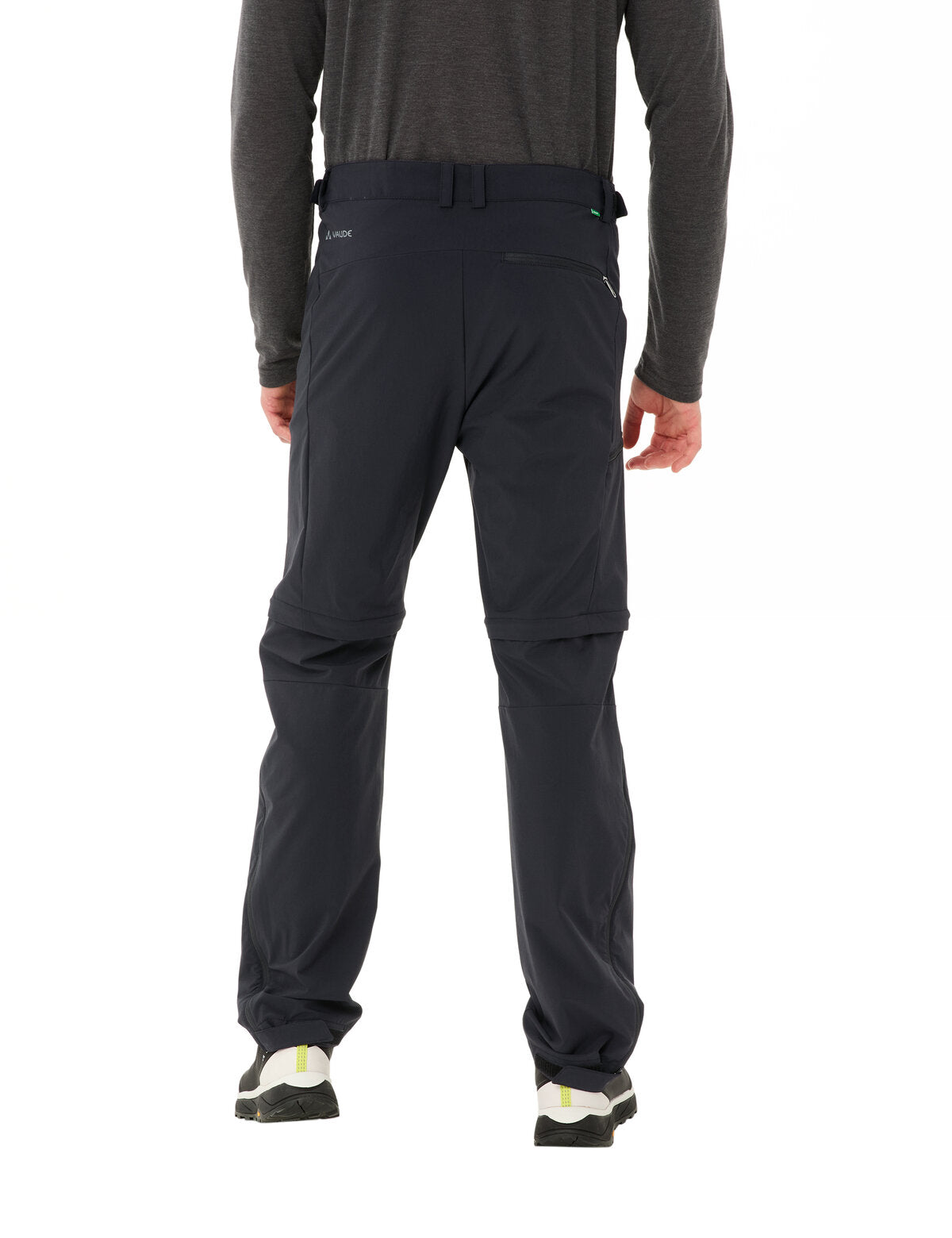 Herren Farley Stretch T-Zip Hose III Schwarz – Vaude