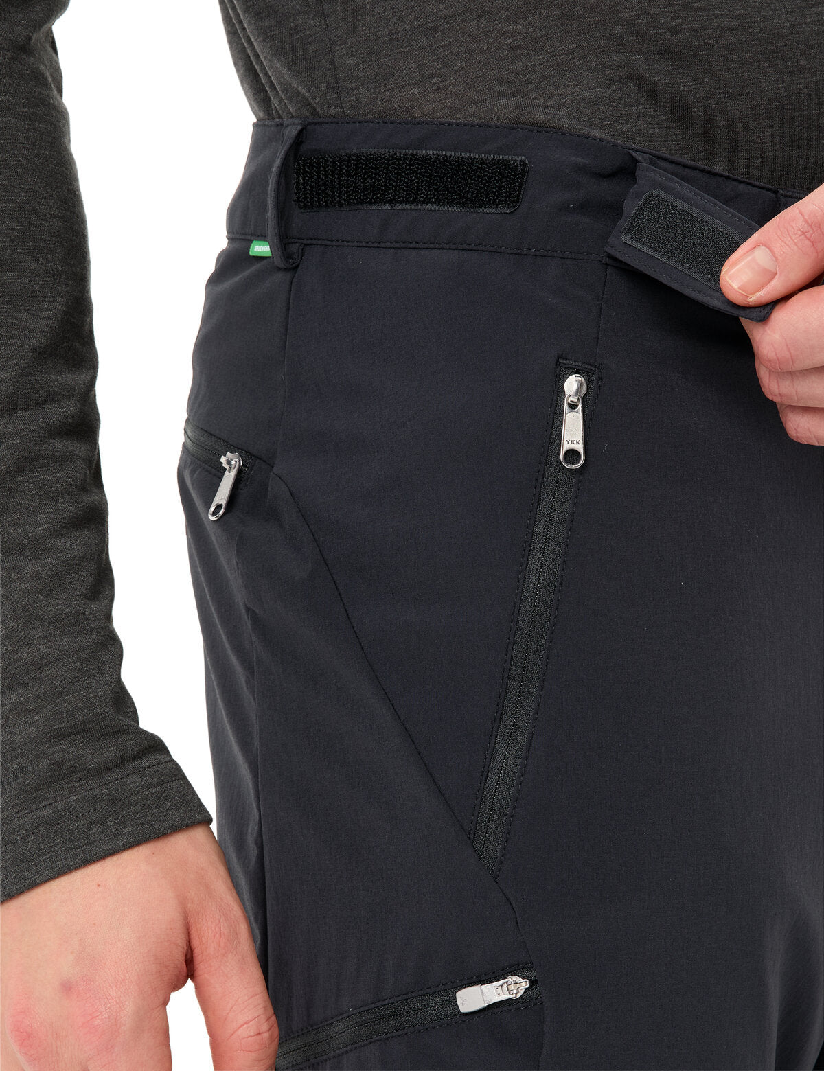 Herren Farley Stretch T-Zip Hose III Schwarz – Vaude
