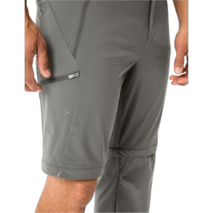 Herren Farley Stretch T-Zip Hose III Grau – Vaude
