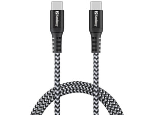 Survivor USB-C-auf-USB-C-Ladekabel - Sandberg
