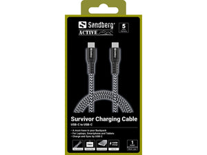 Survivor USB-C-auf-USB-C-Ladekabel - Sandberg