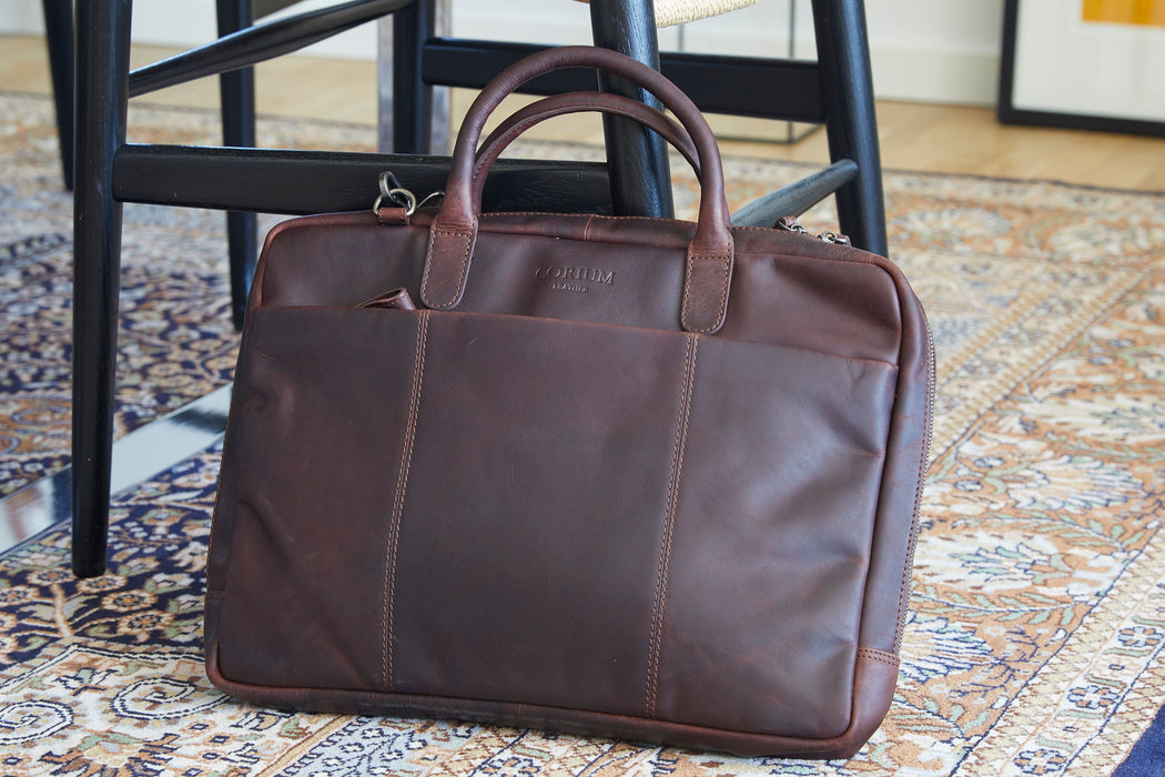 Laptoptasche – Kastanienbraun – Corium