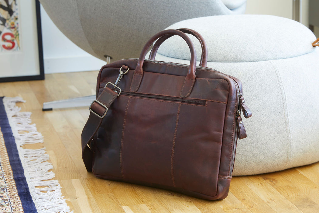 Laptoptasche – Kastanienbraun – Corium