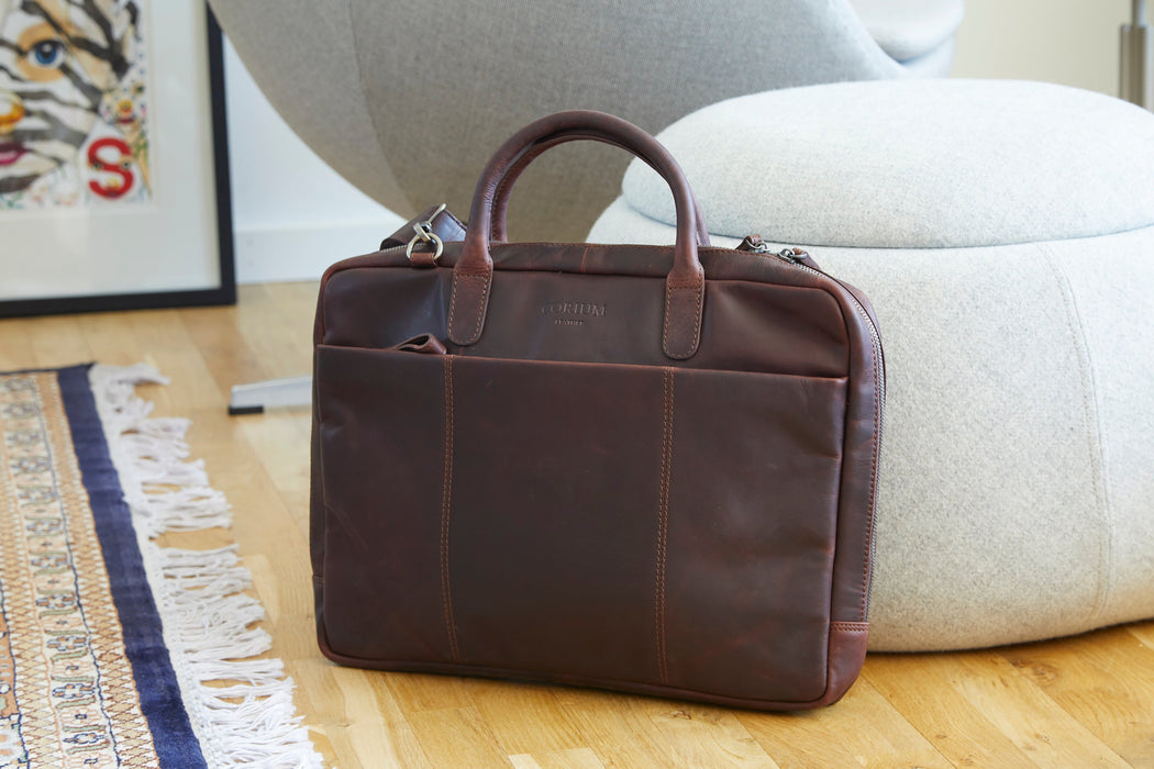 Laptoptasche – Kastanienbraun – Corium