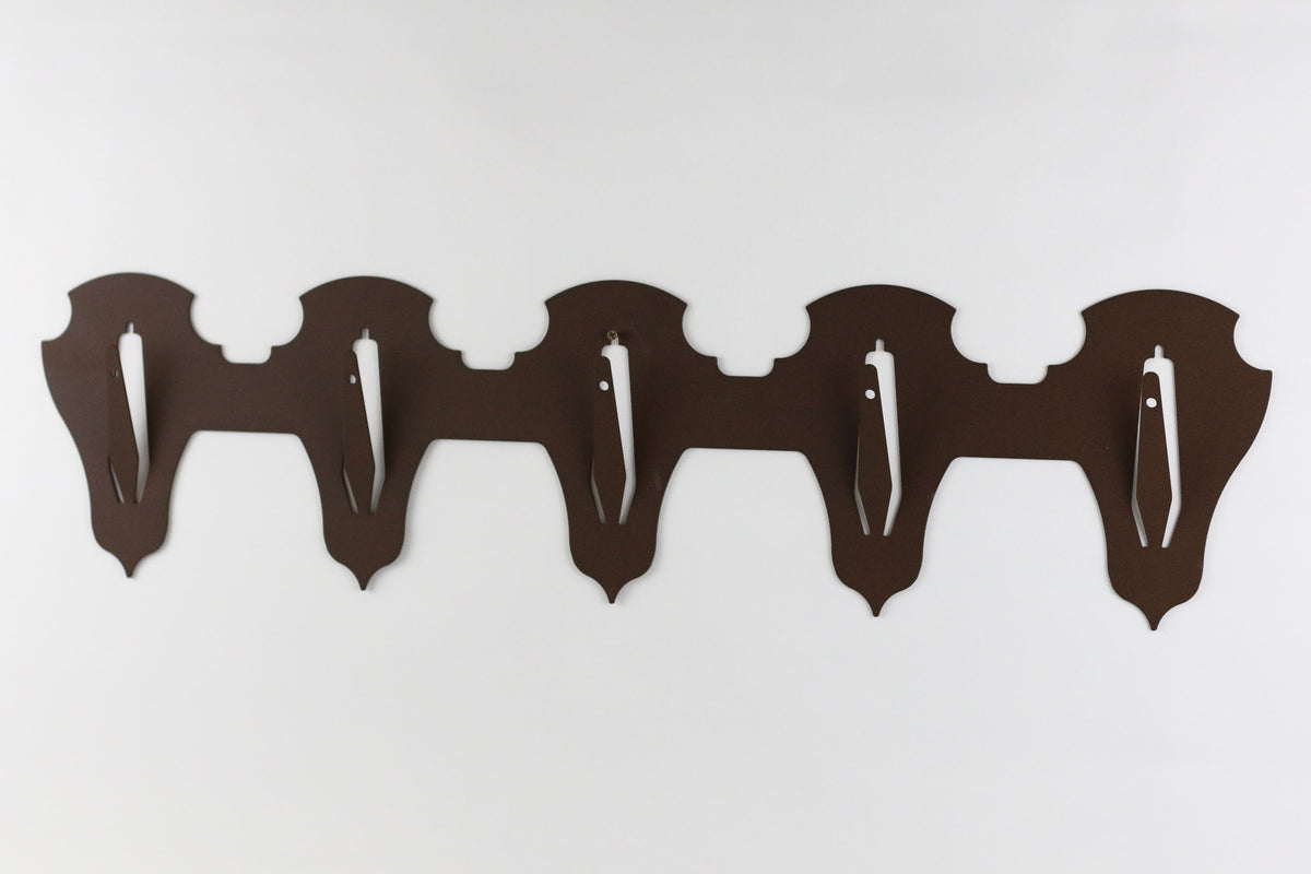 Anbringungsplatte für 5 Geweihe horizontal - classic / Corten - Torp Solution