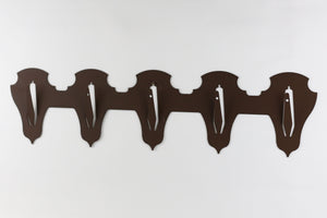 Anbringungsplatte für 5 Geweihe horizontal - classic / Corten - Torp Solution
