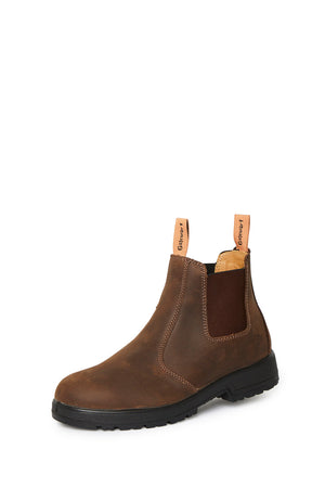 Chelsea-Stiefel zum Reinschlüpfen Dunkelbraun (Umtauschware, Gr. 45) - Gateway1