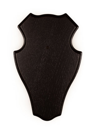 Trophäenschild, Bock, Eichenschild Dunkel 19x12
