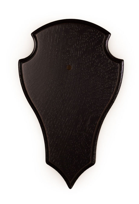 Trophäenschild, Bock, Eichenschild Dunkel 20x13