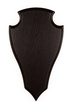 Trophäenschild, Bock, Eichenschild Dunkel 23x13