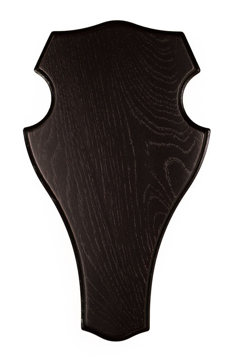 Trophäenschild, Hirsch, Eichenschild Dunkel 29x17