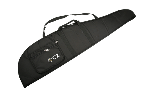Gewehrfutteral Schwarz 118x27cm mit Tasche 23x17cm und Tragegurt - CZ