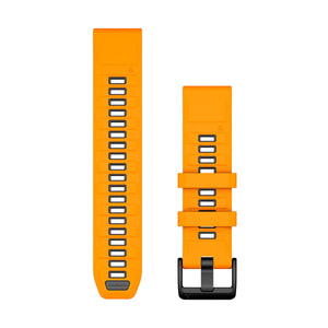 QuickFit® 22 remme, Spark Orange/Graphite silikone 1
