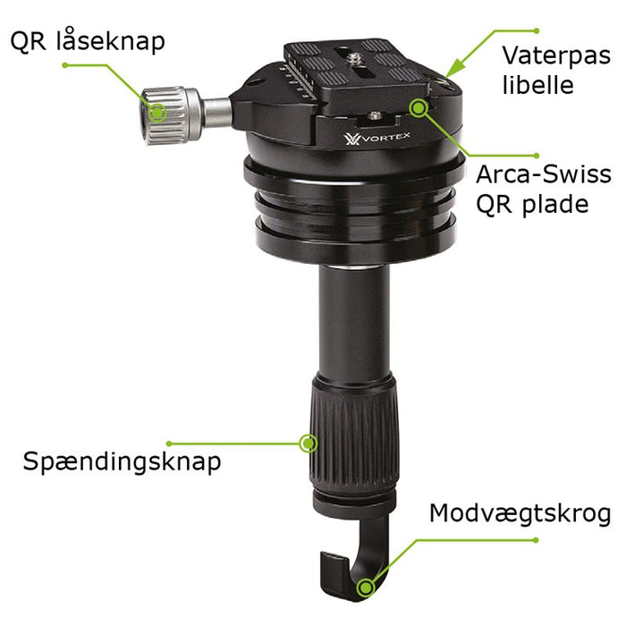 Vortex Radian – Fotostativ aus Kohlefaser mit Nivellierkopf (20 kg)