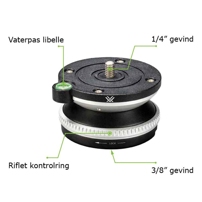 Vortex Pro - Nivellierkopf (10 kg.)