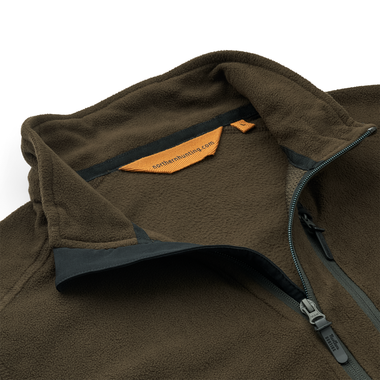 KETTIL 2000 Fleece in dunklem Grün/Grau - Northern hunting