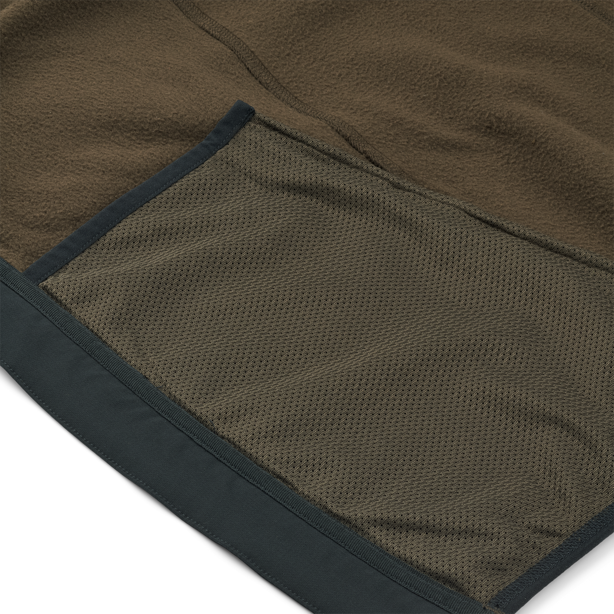 KETTIL 2000 Fleece in dunklem Grün/Grau - Northern hunting