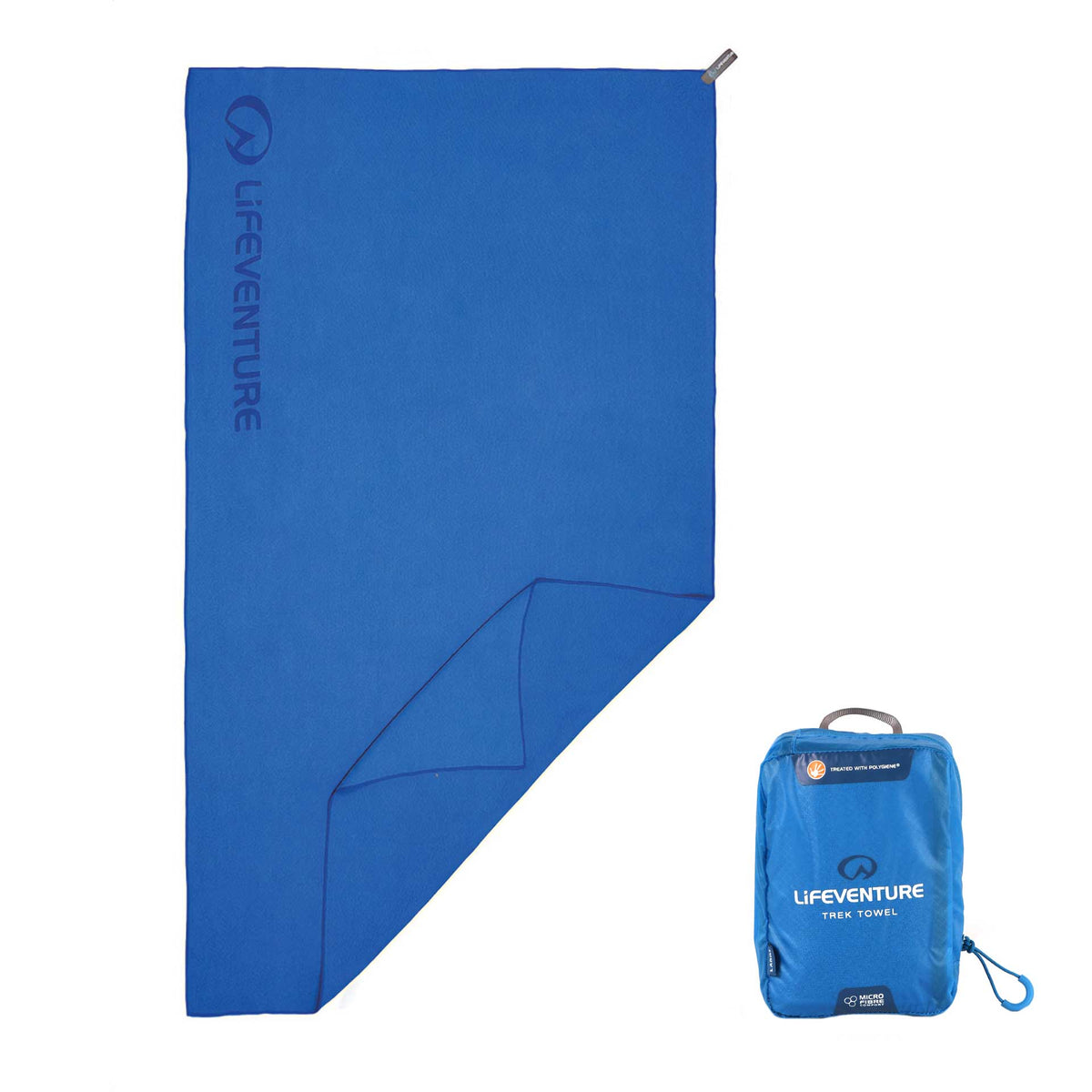 MicroFibre Trek Towel, Blau, Giant – Life Venture