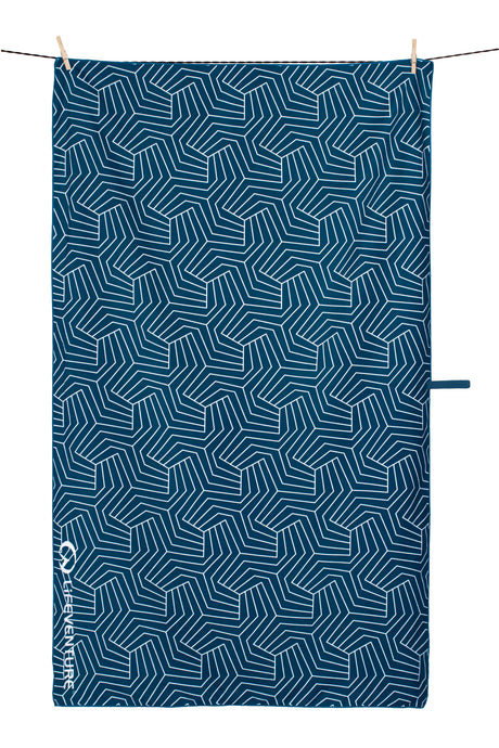 Recycled SoftFibre Trek Towel, Geometric - Life Venture