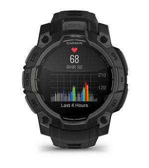 Instinct® 3 – 45 mm, AMOLED, Schwarz mit schwarzem Armband – Garmin